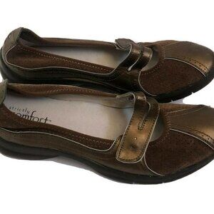 Strictly Comfort Womens Shoes 81/2 M Leather Brown
